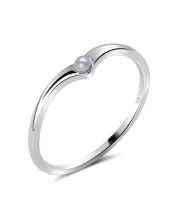 Pearl Rope Design Silver Ring NSR-806